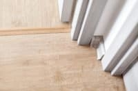 How to end laminate flooring at the doorway
