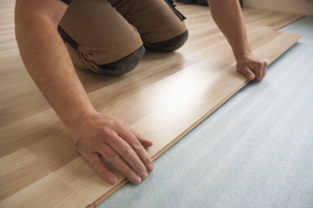 Installing laminate flooring step 1