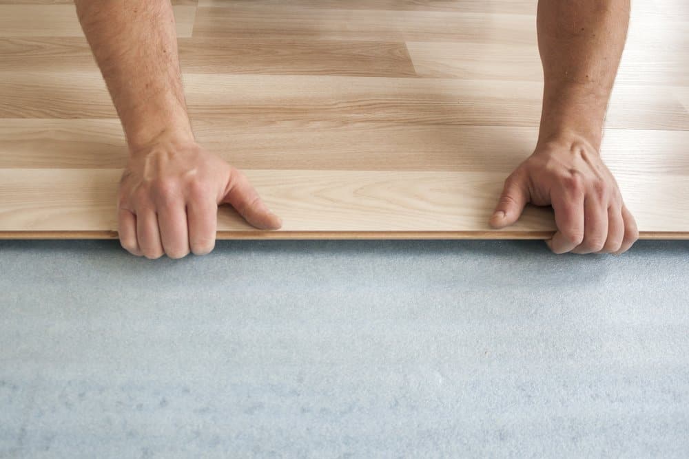 Installing laminate flooring step 2