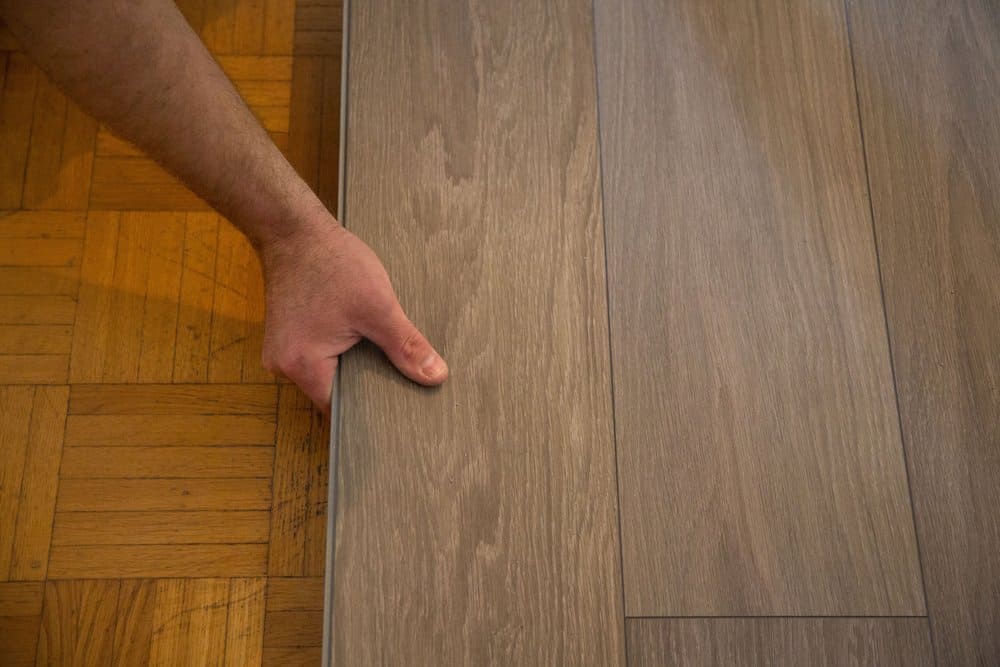 Installing vinyl flooring step 3
