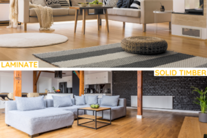How to tell the difference between solid timber and laminate flooring.
