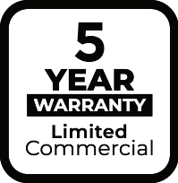 5-Year Commercial Warranty